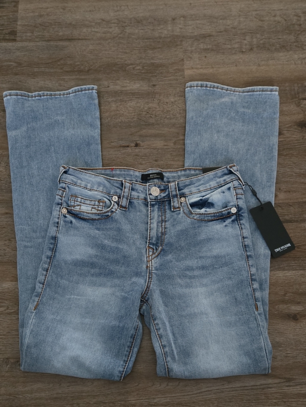 True Religion Light Blue Bootcut Jeans